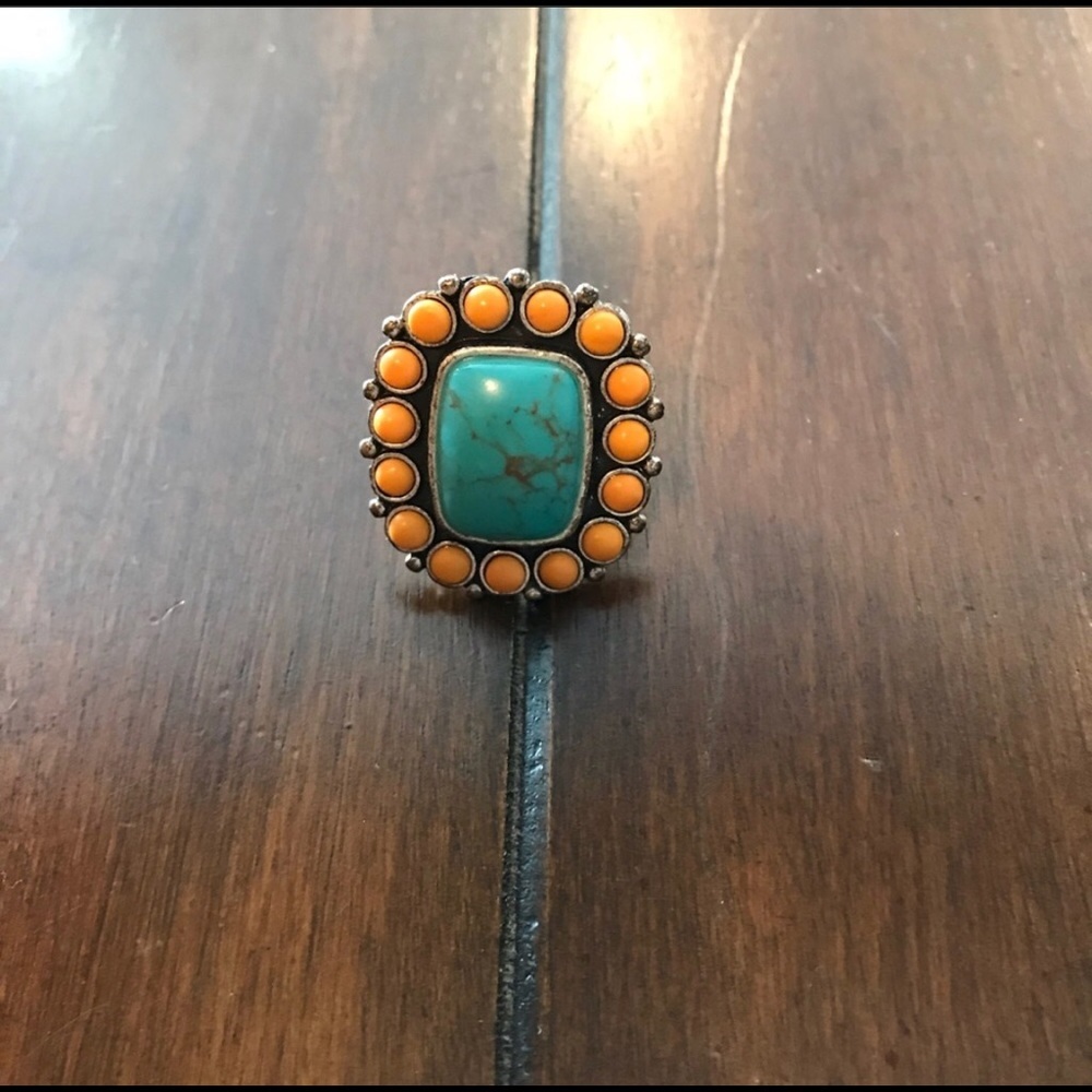 Fossil Turquoise Ring